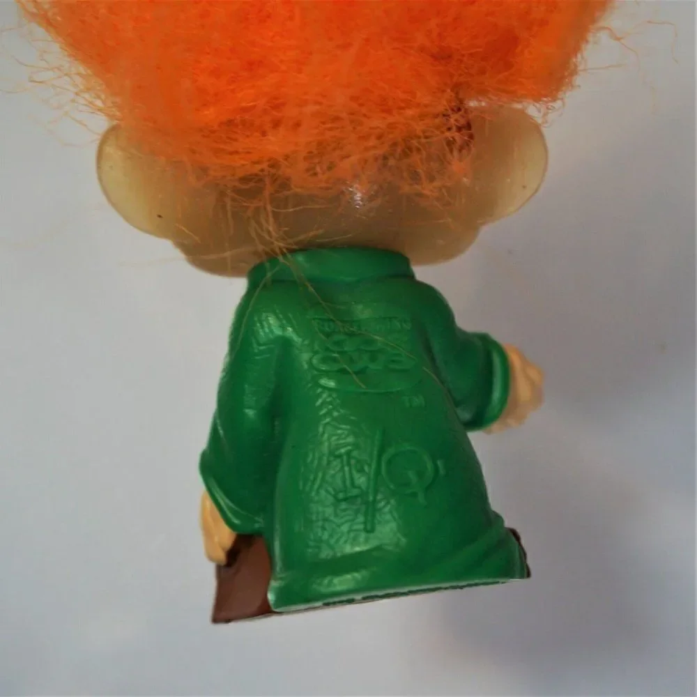 Vintage 1993 Burger King Kids Club Professor IQ Glow in the Dark Troll Doll